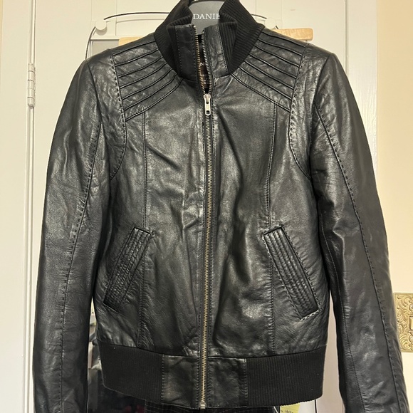Danier Leather Bomber Jacket - Picture 1 of 4